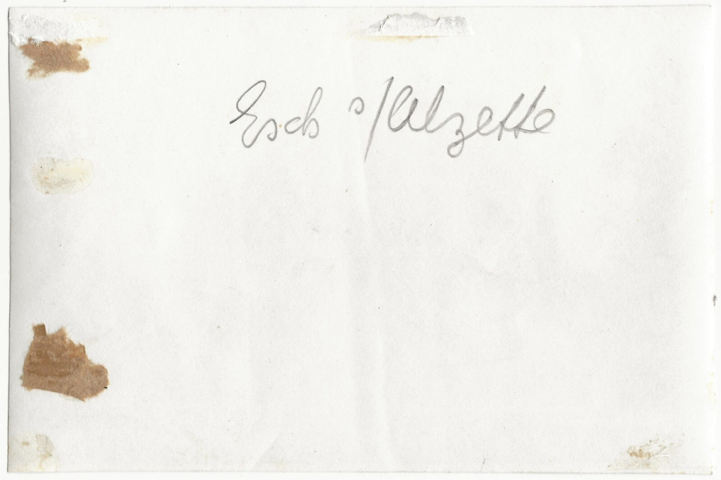 Plaque verre photo ancienne négatif noir et blanc 13x18 cm ESCH-SUR-ALZETTE