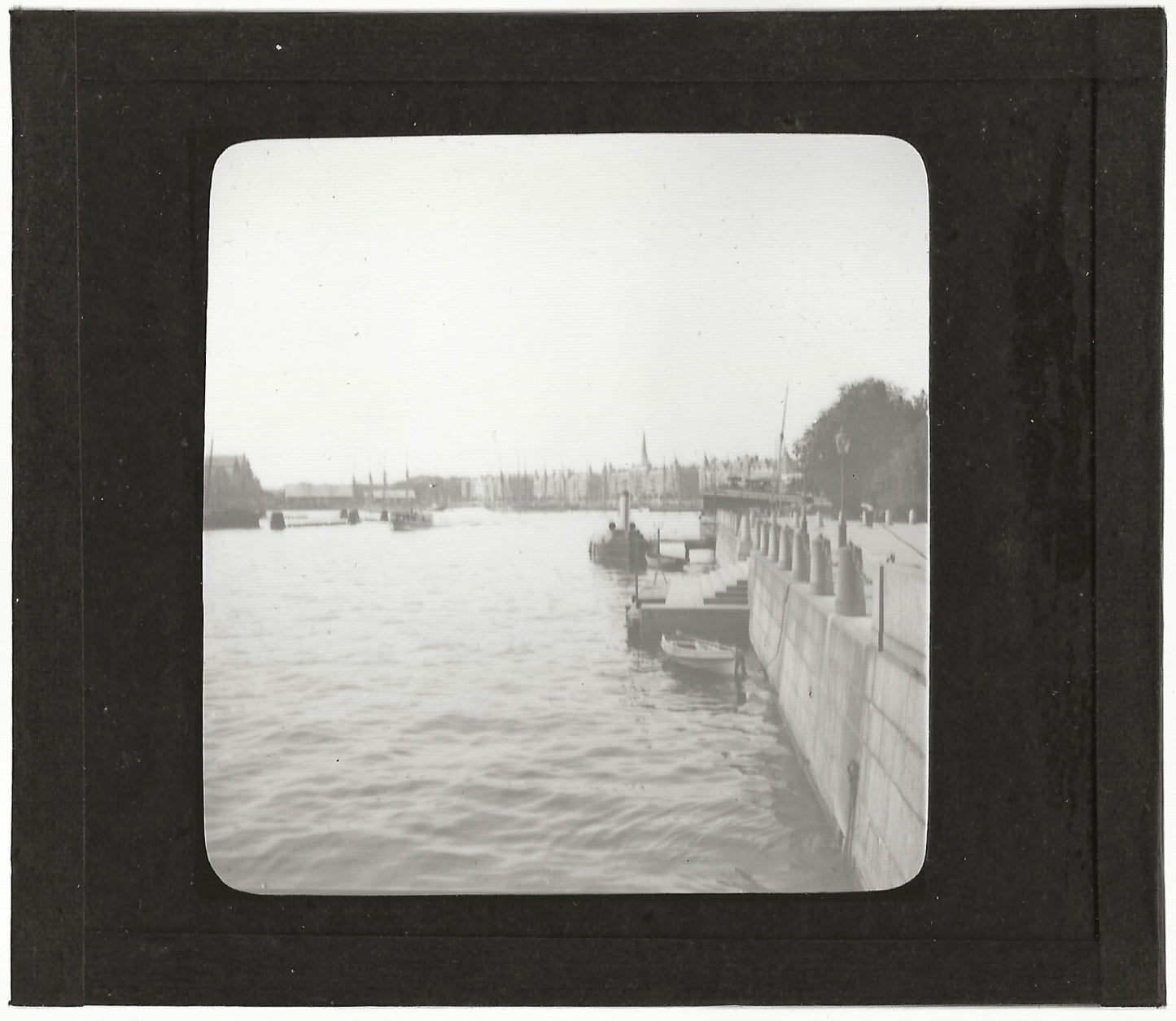 Stockholm, capitale Suède, photo ancienne plaque verre, positif 8,5x10 cm