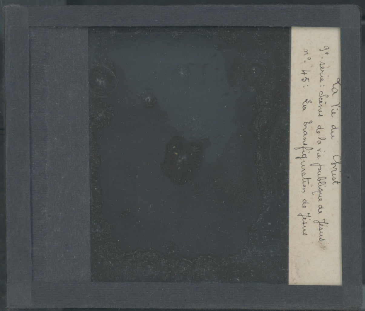La Transfiguration de Jésus, photo plaque verre, noir & blanc, positif 8,5x10 cm