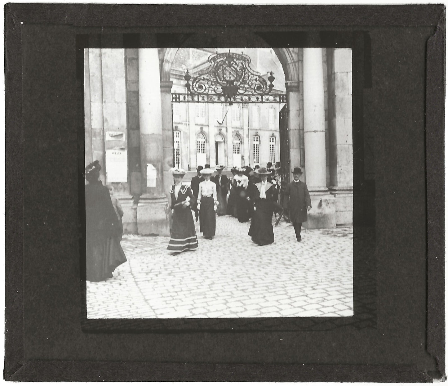 Hôtel de Ville, mariage, Toul, 1903, photo plaque de verre, positif 8,5x10 cm