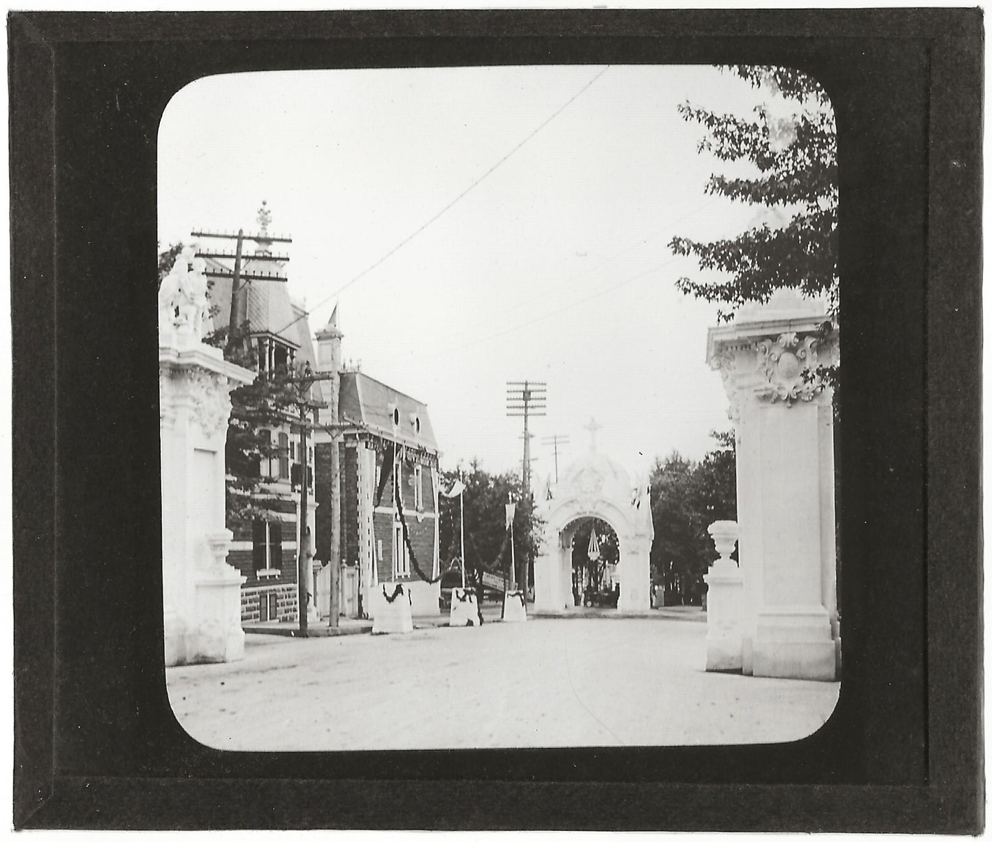 Croix du Sacrifice, Abraham, photo ancienne plaque verre, positif 8,5x10 cm