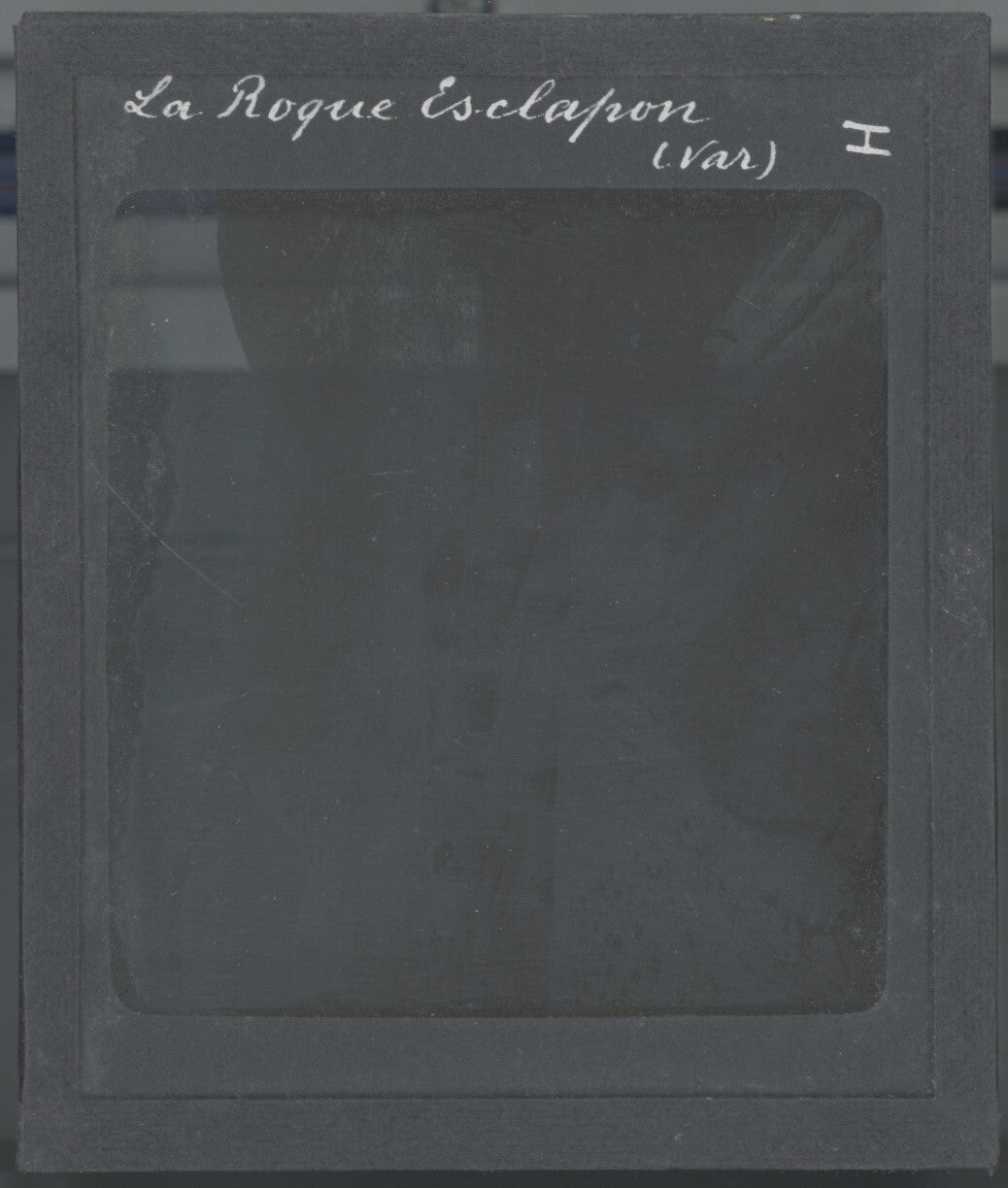 La Roque-Esclapon, Var, photo ancienne plaque de verre, positif 8,5x10 cm