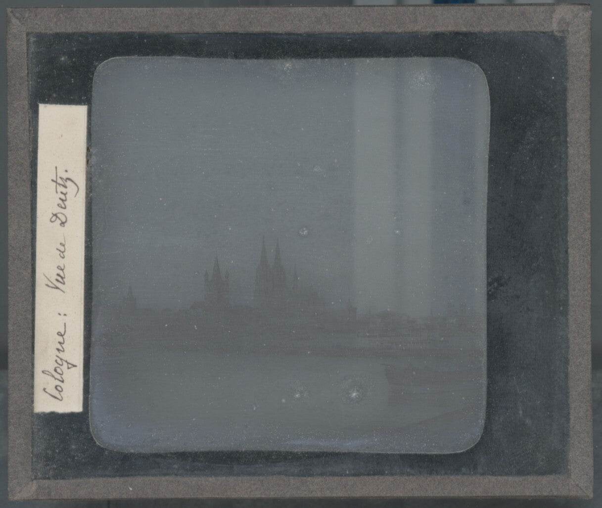 Cologne, Allemagne, photo ancienne plaque verre, positif 8,5x10 cm