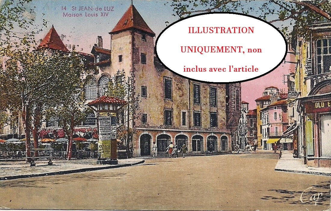 Plaque verre photo ancienne négatif noir et blanc 13x18 cm Saint Jean De Luz