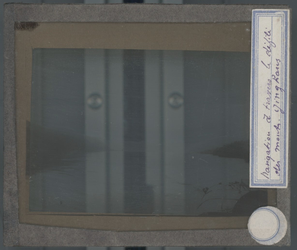 Monts Ginghans, Russie, photo plaque verre, noir & blanc, positif 8,5x10 cm