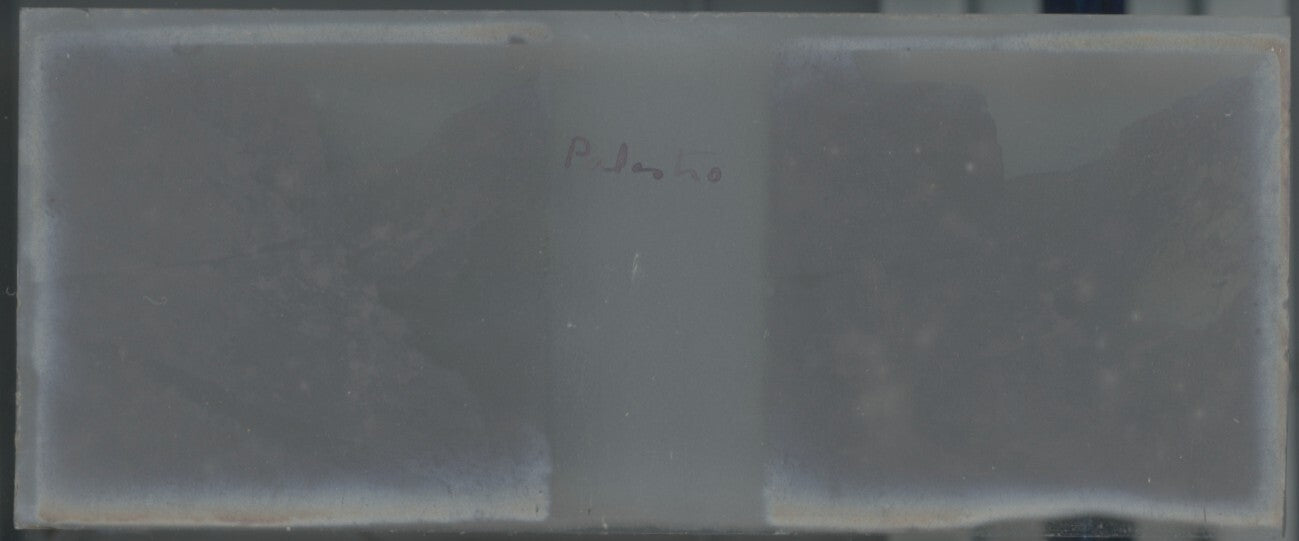 Gorges Palestro Algérie, Plaque verre stéréo, positif noir & blanc 4,5x10,7 cm