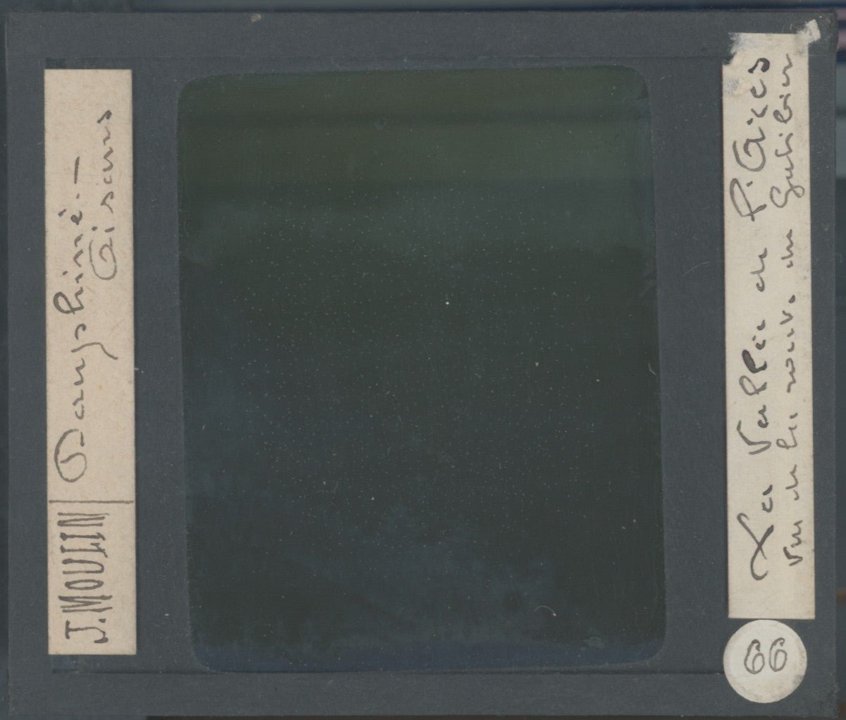 Vallée de la Romanche, photo J. Moulin, plaque verre couleur, positif 8,5x10 cm