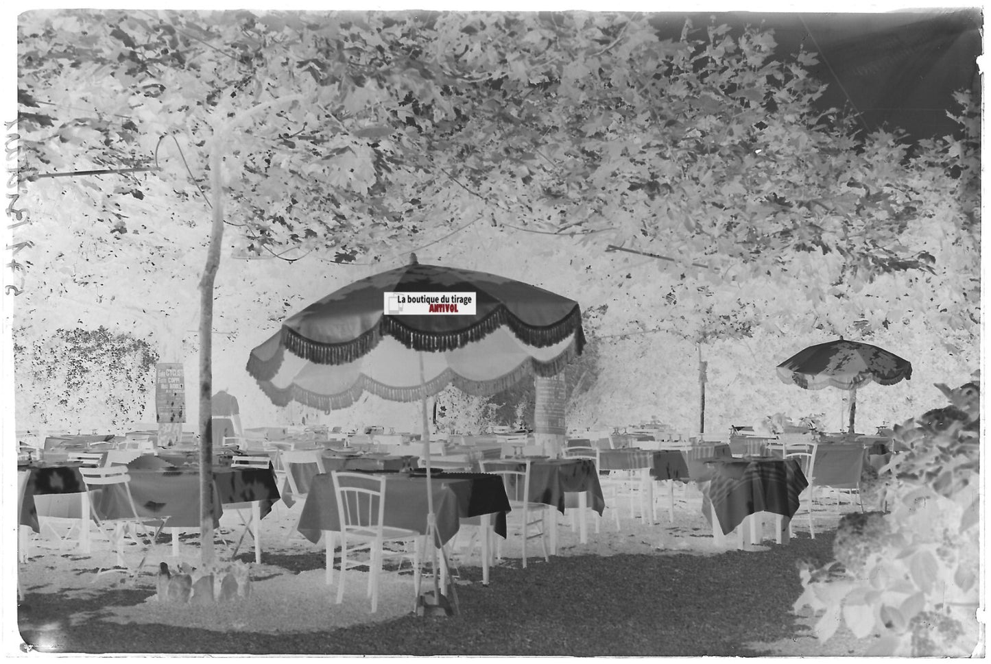 Bidart, hôtel des Pyrénées, Plaque verre photo, négatif noir & blanc 10x15 cm