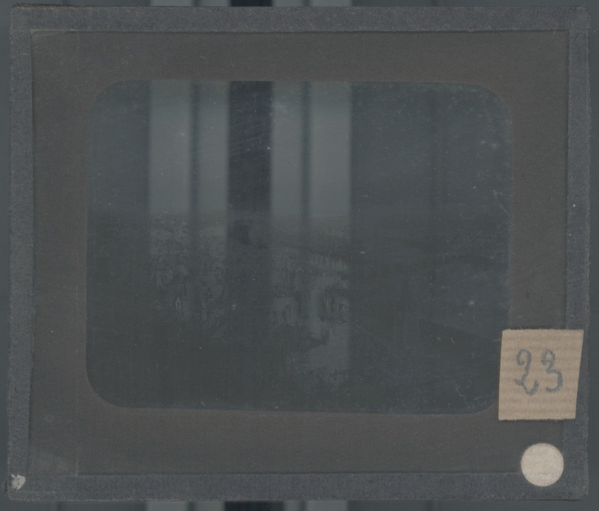 Chinon, pont sur la Vienne, photo plaque verre, noir & blanc, positif 8,5x10 cm