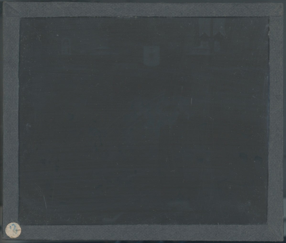 Groupe, personnages, fête, photo plaque verre, noir & blanc, positif 8,5x10 cm