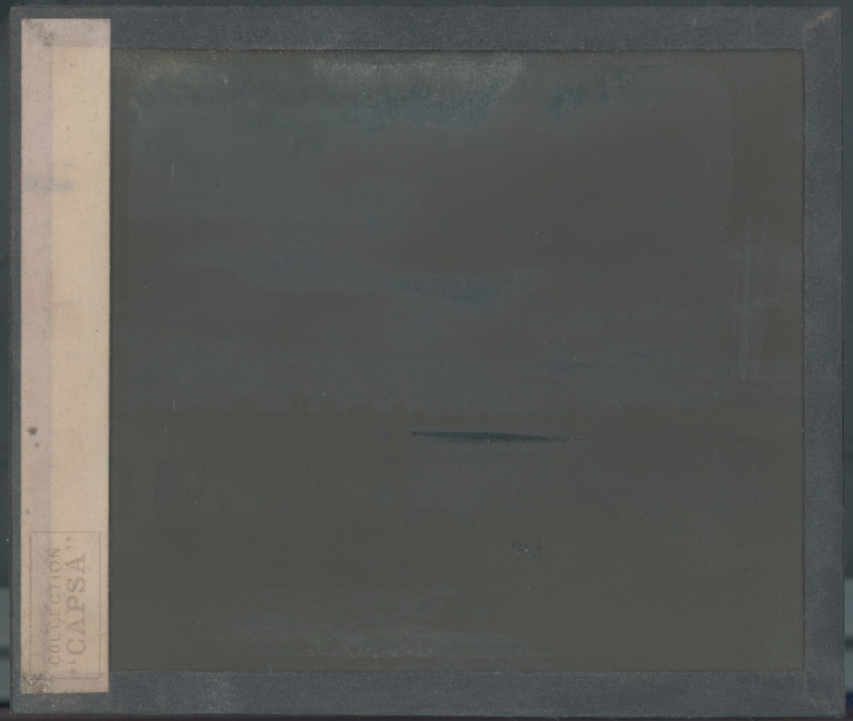 Bateau, port, personnages, photo ancienne plaque verre, noir & blanc, 8,5x10 cm