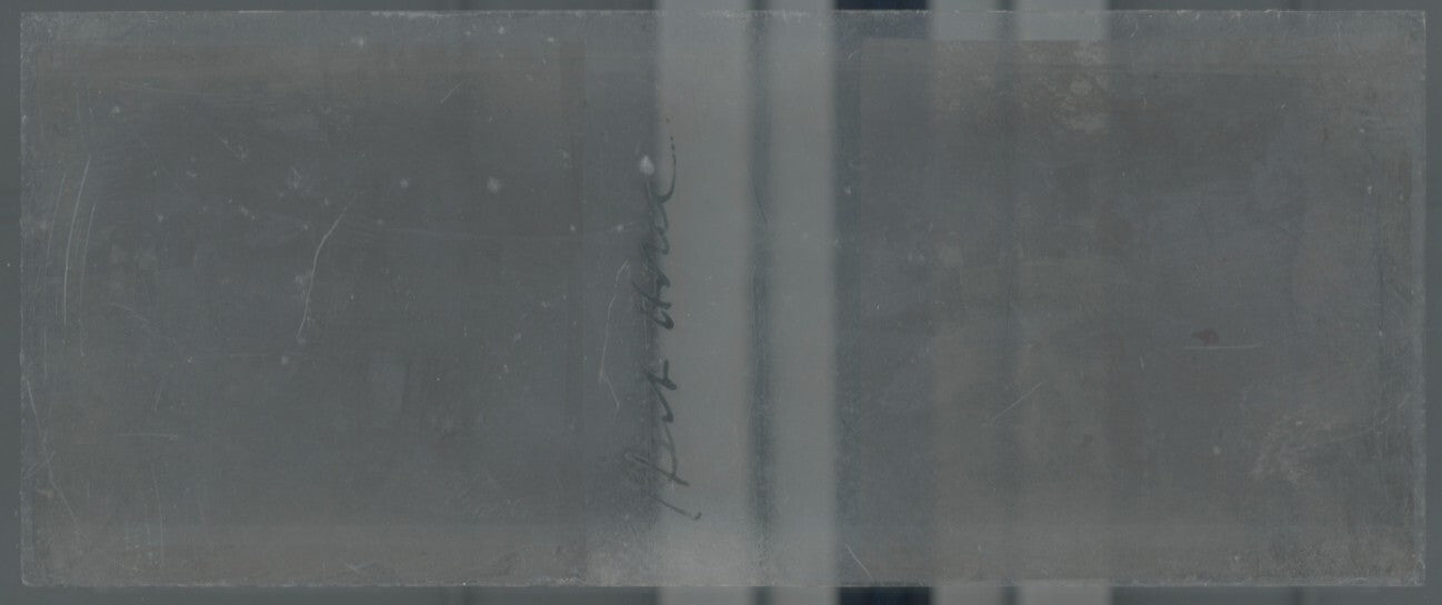 Voyage en Angleterre, Plaque verre stéréo, positif noir & blanc 4,5x10,7 cm