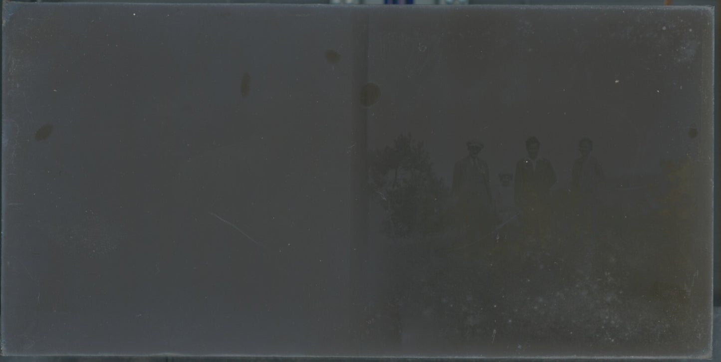 Normandie, mer bateau, stéréoscopie plaque ancienne verre, négatif 9x18 cm