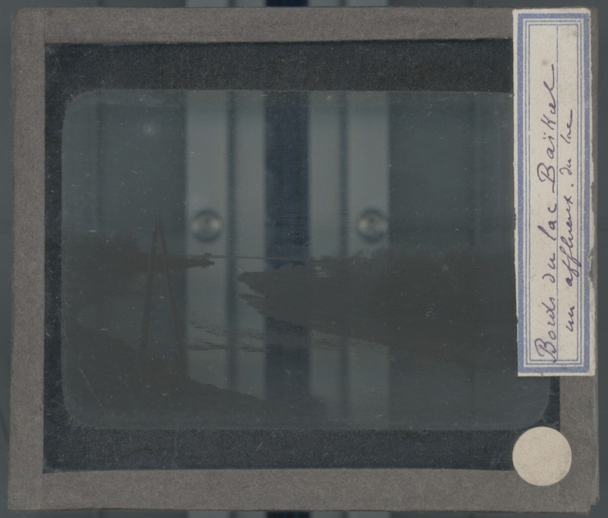 Lac Baïkal, Russie, photo plaque verre, noir & blanc, positif 8,5x10 cm