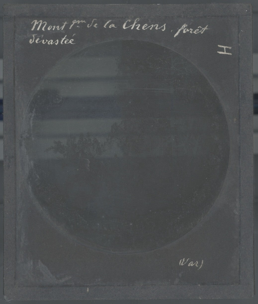 Montagne de Lachens, Var, photo ancienne plaque de verre, positif 8,5x10 cm