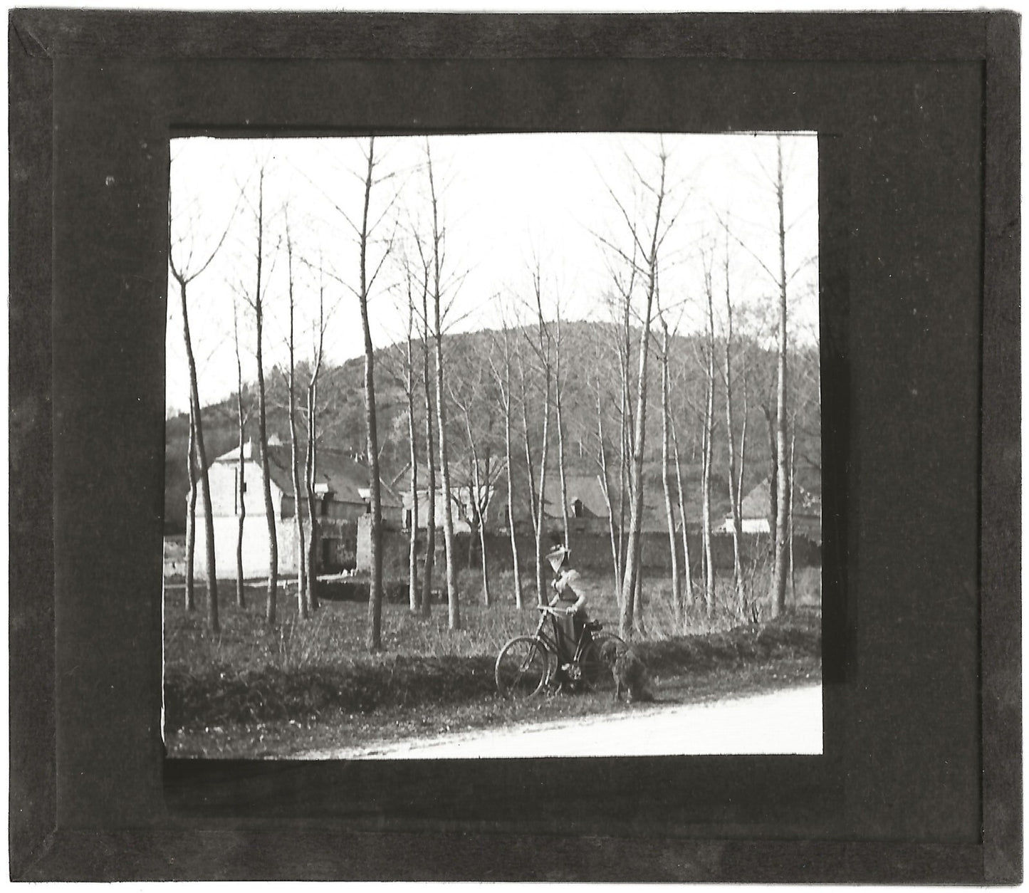 La Tour, Cerny-lès-Bucy, photo ancienne plaque de verre, positif 8,5x10 cm