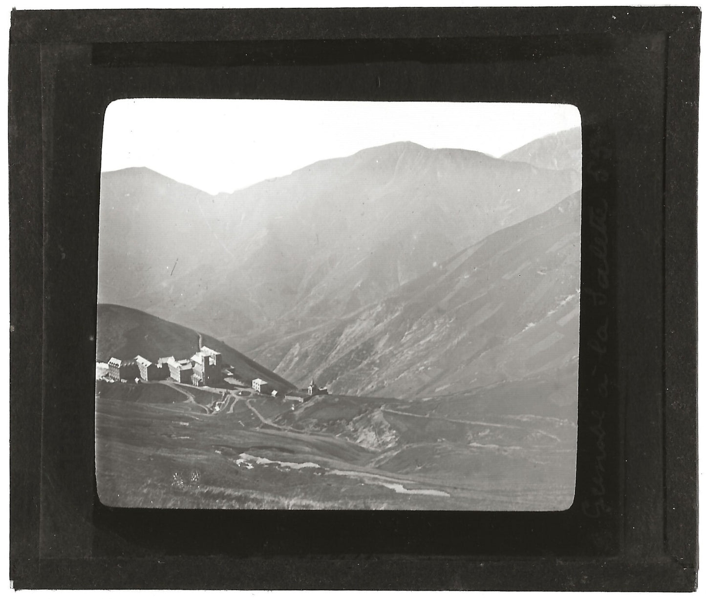 De Grenoble à La Salette-Fallavaux, photo plaque verre, positif 8,5x10 cm