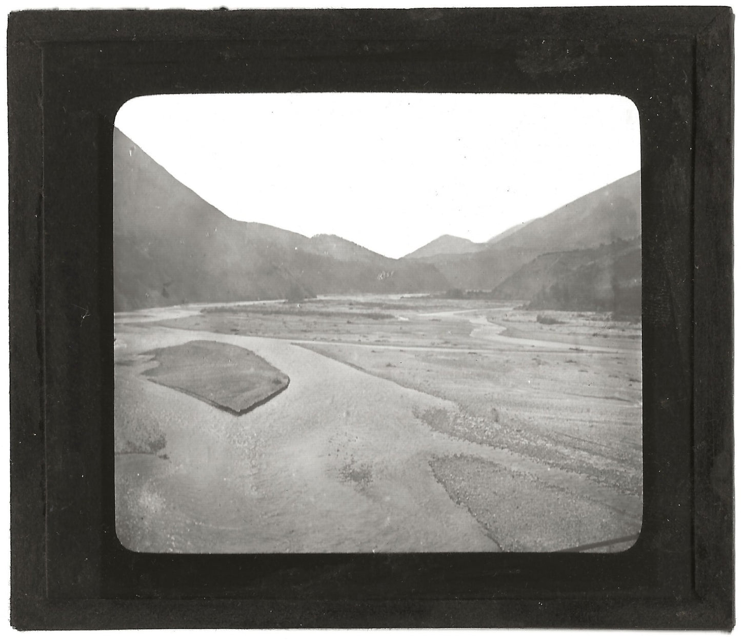 Plaine Vif Saint-Georges-de-Commiers, photo plaque verre, positif 8,5x10 cm