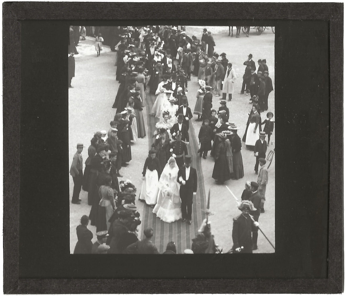 Lorraine, mariage, Toul, 1903, photo plaque de verre, positif 8,5x10 cm