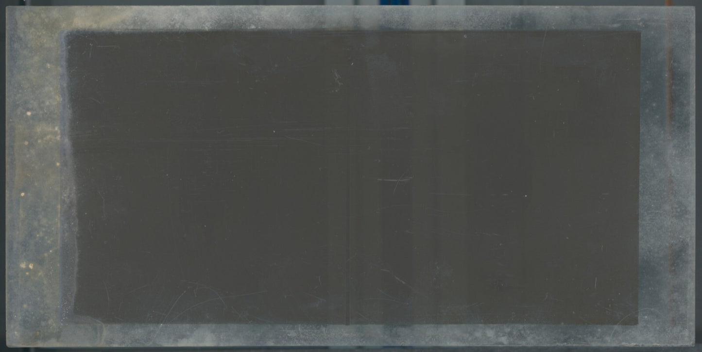 Personnages, Longchamp, Paris, plaque verre stéréoscopique, positif 8,5x17 cm