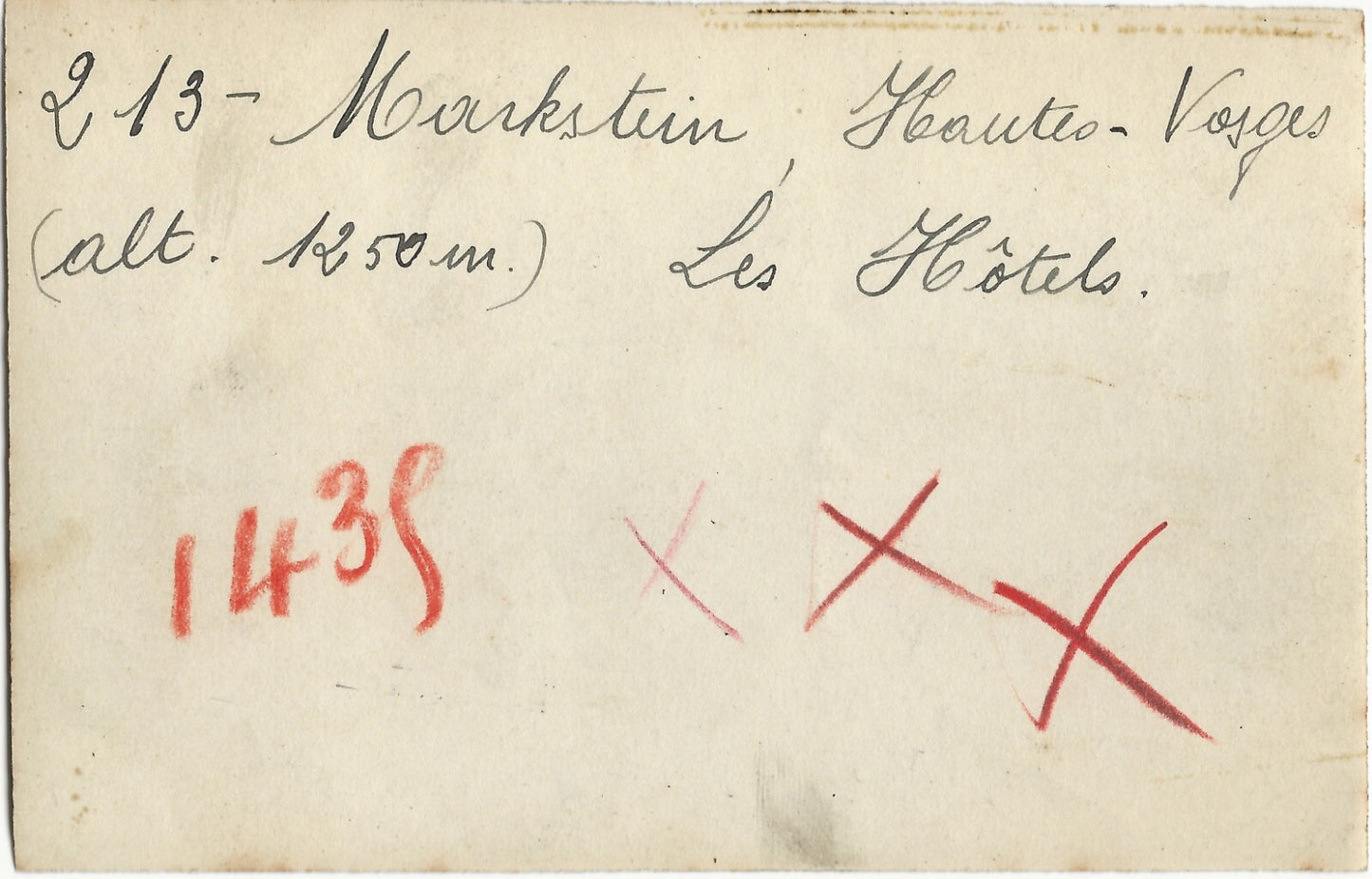 Plaque verre photo, négatif noir & blanc 9x14 cm, Le Markstein, Oderen, Vosges