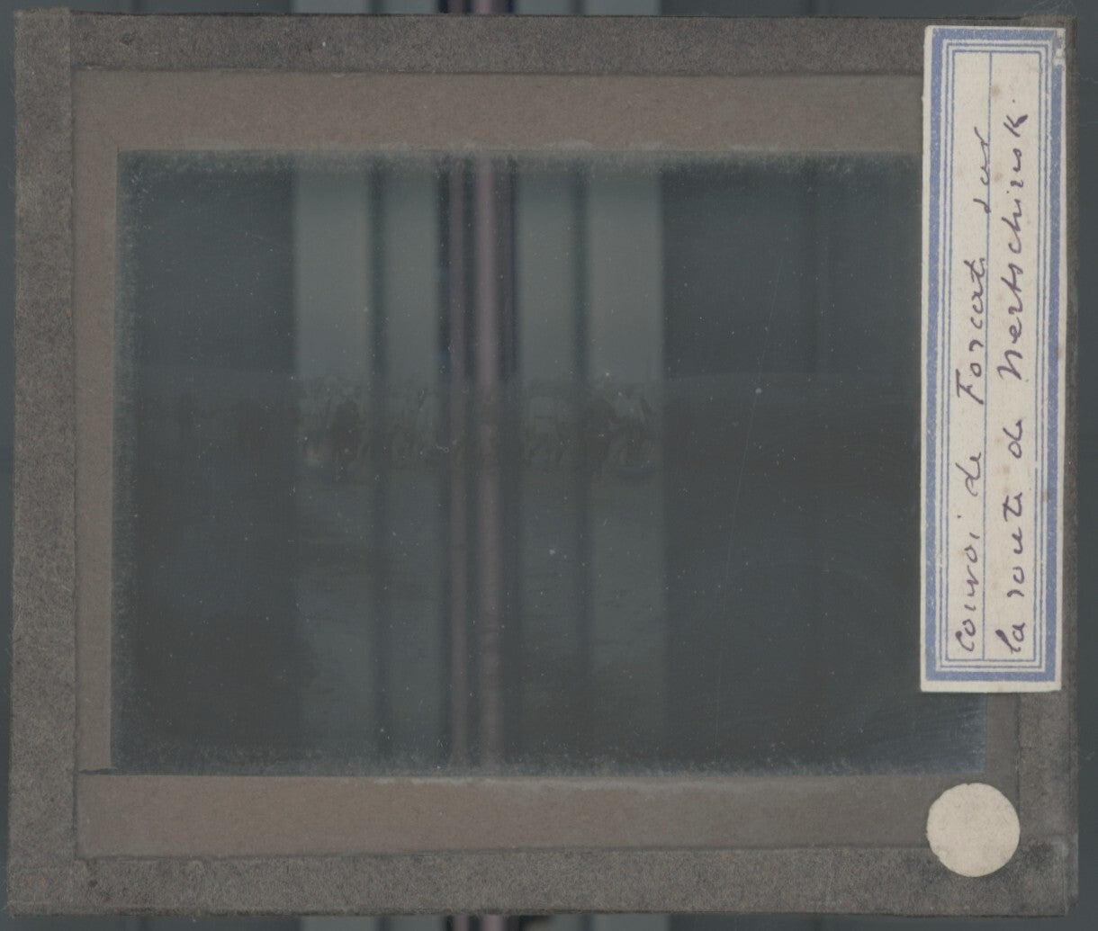 Nertchinsk, Bouriates, photo plaque verre, noir & blanc, positif 8,5x10 cm