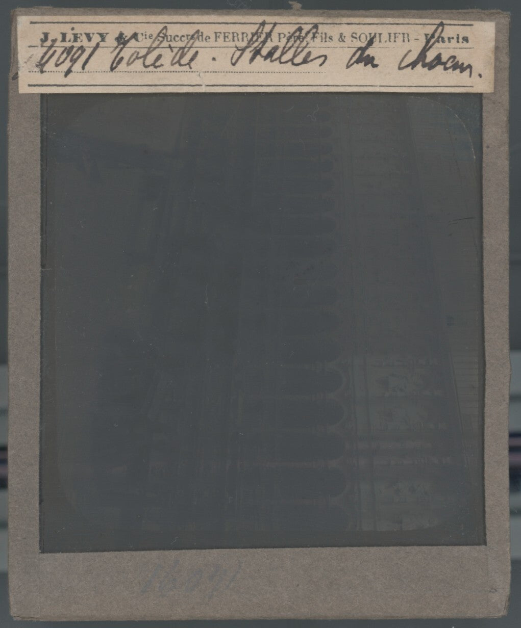 Cathédrale Sainte-Marie de Tolède, photo plaque de verre, positif 8,5x10 cm