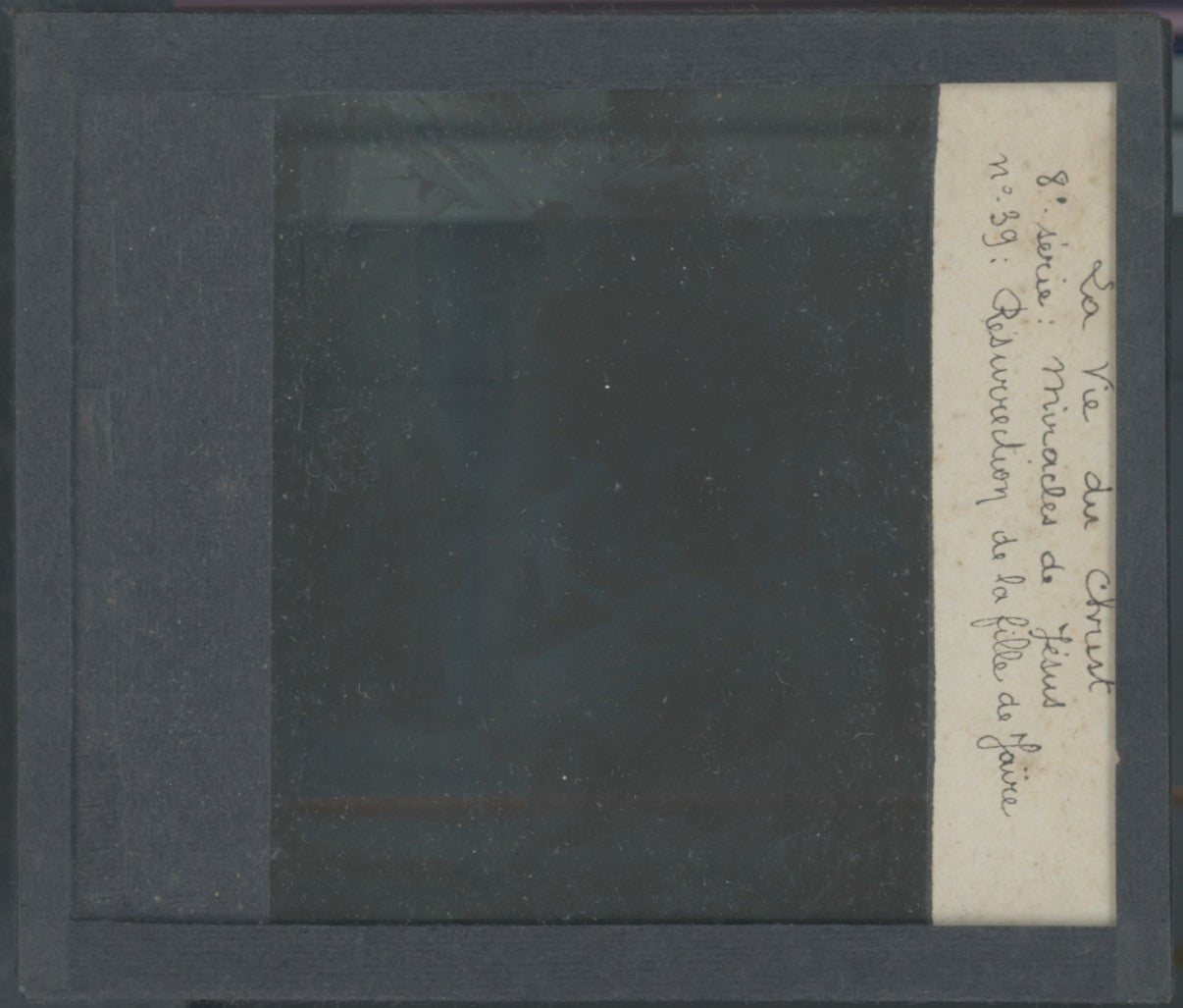 Résurrection de la fille de Jaïre, photo plaque verre, noir & blanc, 8,5x10 cm