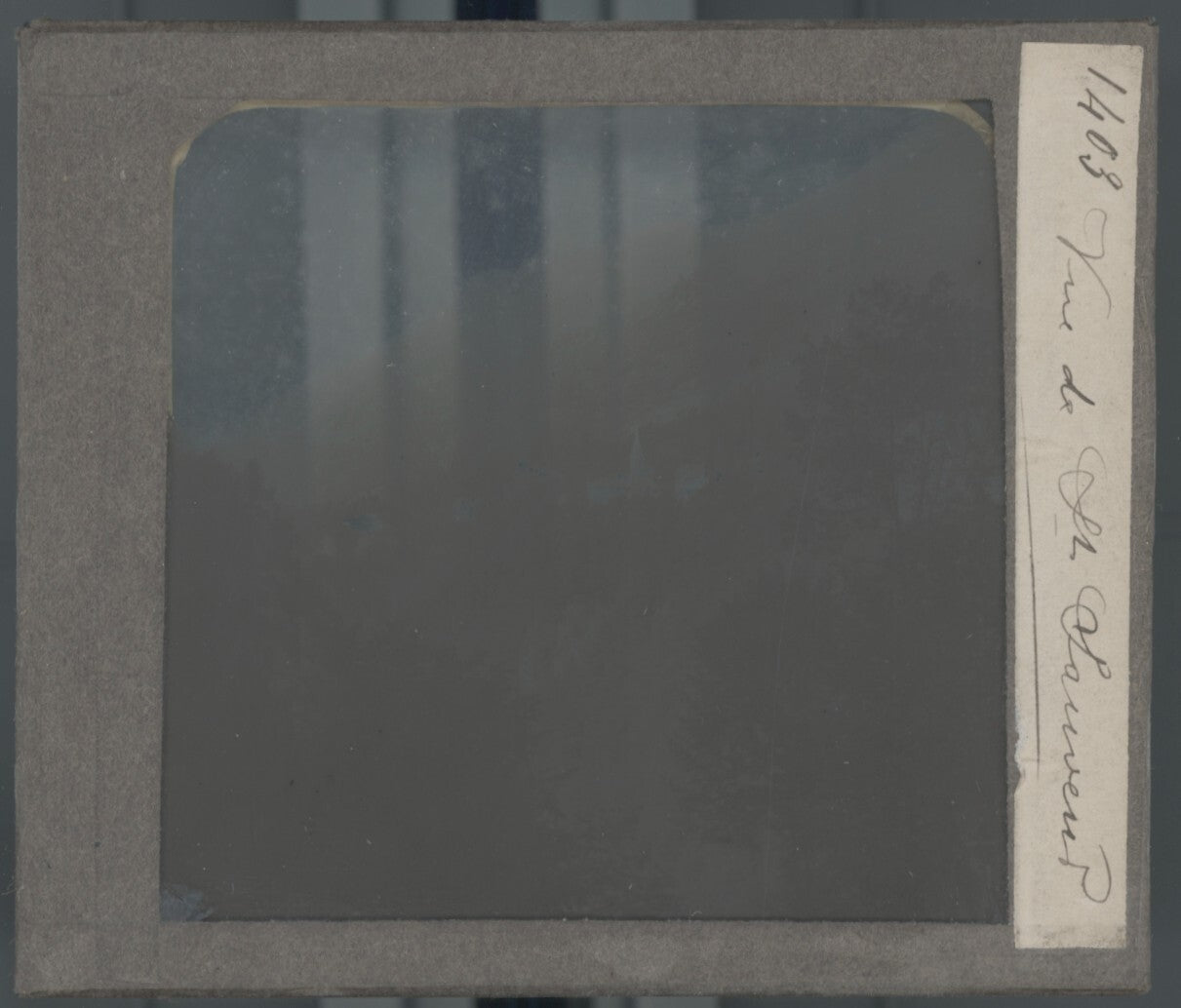 Luz-Saint-Sauveur, Pyrénées, photo plaque verre, noir & blanc, positif 8,5x10 cm