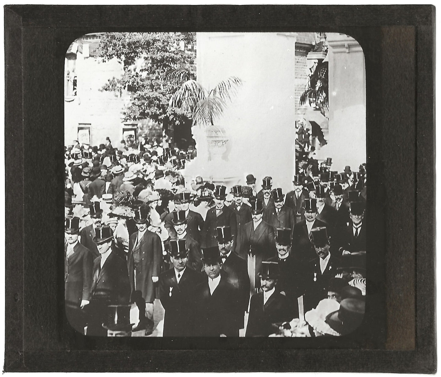 Chevaliers de Colomb, Montréal, photo plaque de verre, positif 8,5x10 cm