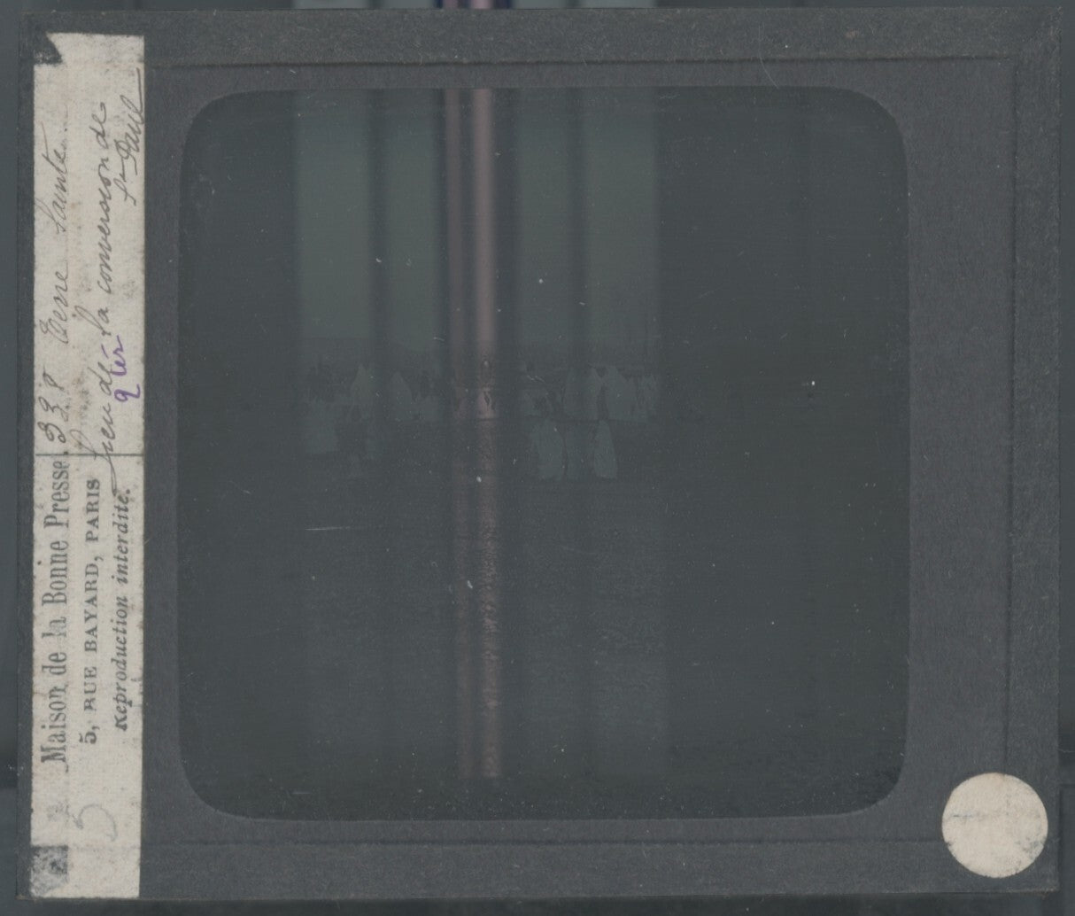 Damas, Syrie, personnages, photo plaque verre, noir & blanc, positif 8,5x10 cm