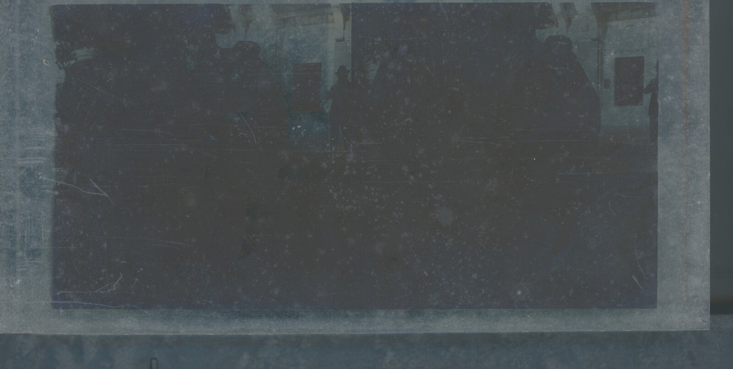 Hippodrome de Longchamp, Paris, stéréoscopie plaque verre, positif 8,5x17 cm