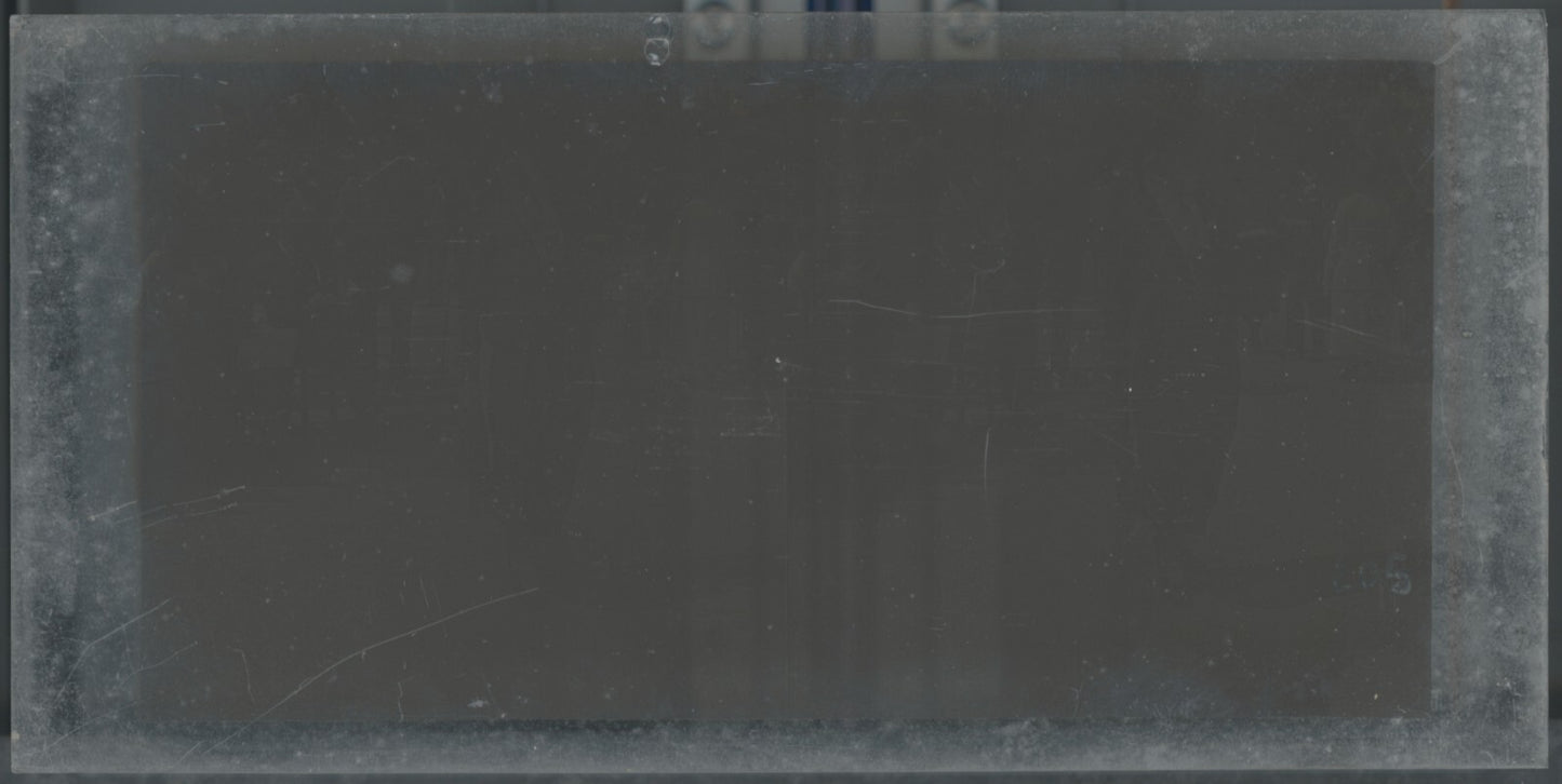 Hippodrome de Longchamp, Paris, plaque verre stéréoscopique, positif 8,5x17 cm