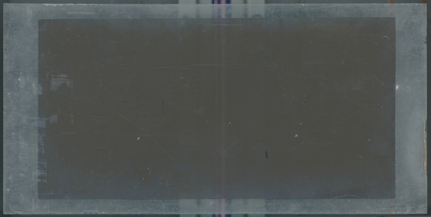 Scène de vie, Longchamp, Paris, plaque verre stéréoscopique, positif 8,5x17 cm