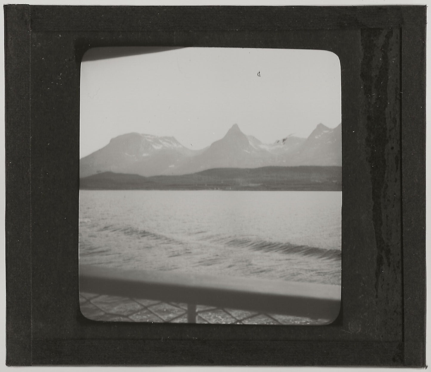 Les Sept Sœurs, Norvège, photo ancienne plaque de verre, positif 8,5x10 cm