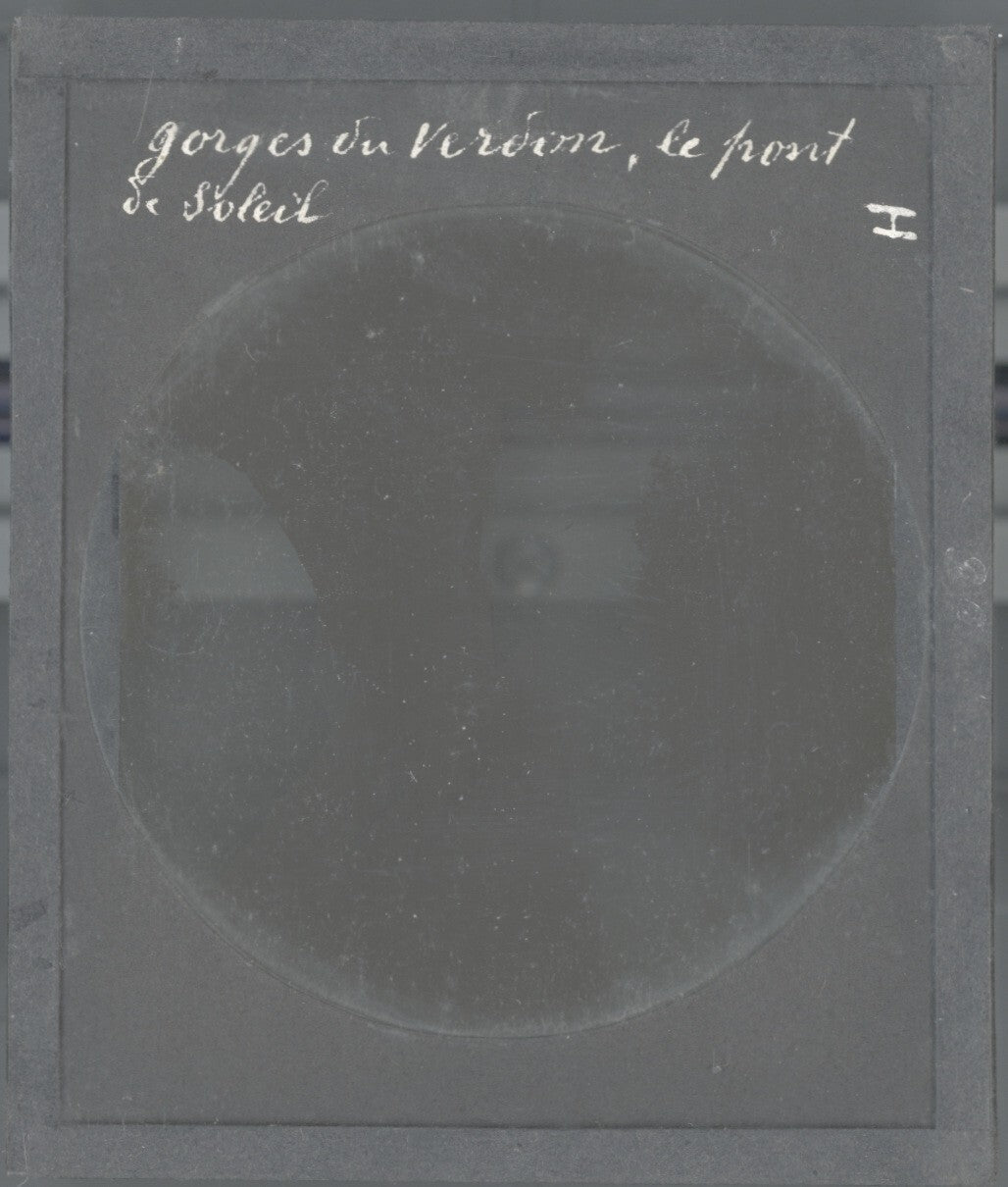 Gorges du Verdon, Rougon, photo ancienne, plaque de verre, positif 8,5x10 cm