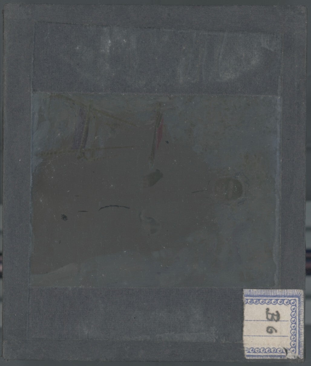 Religion, prêtre, photo couleur, ancienne plaque verre, positif 8,5x10 cm