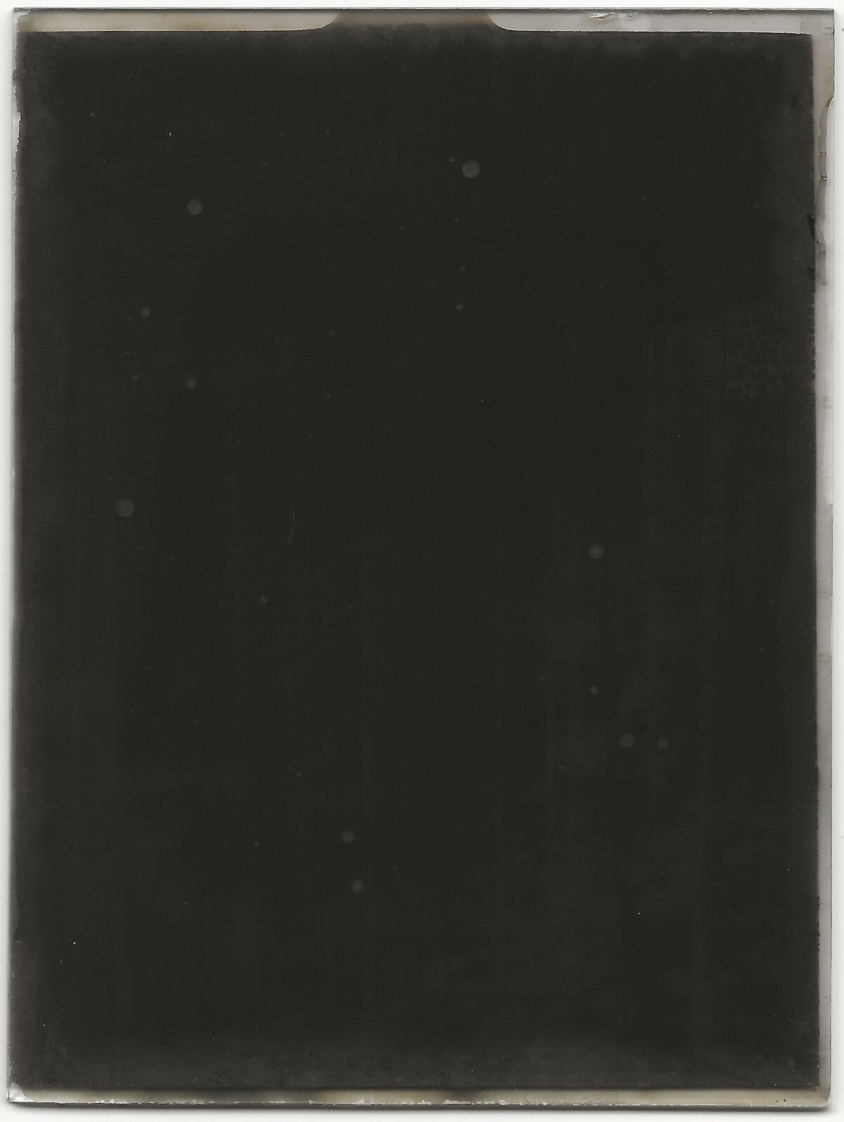 Gengenbach, forêt neige, Plaque verre photo, négatif ancien noir & blanc 9x12 cm