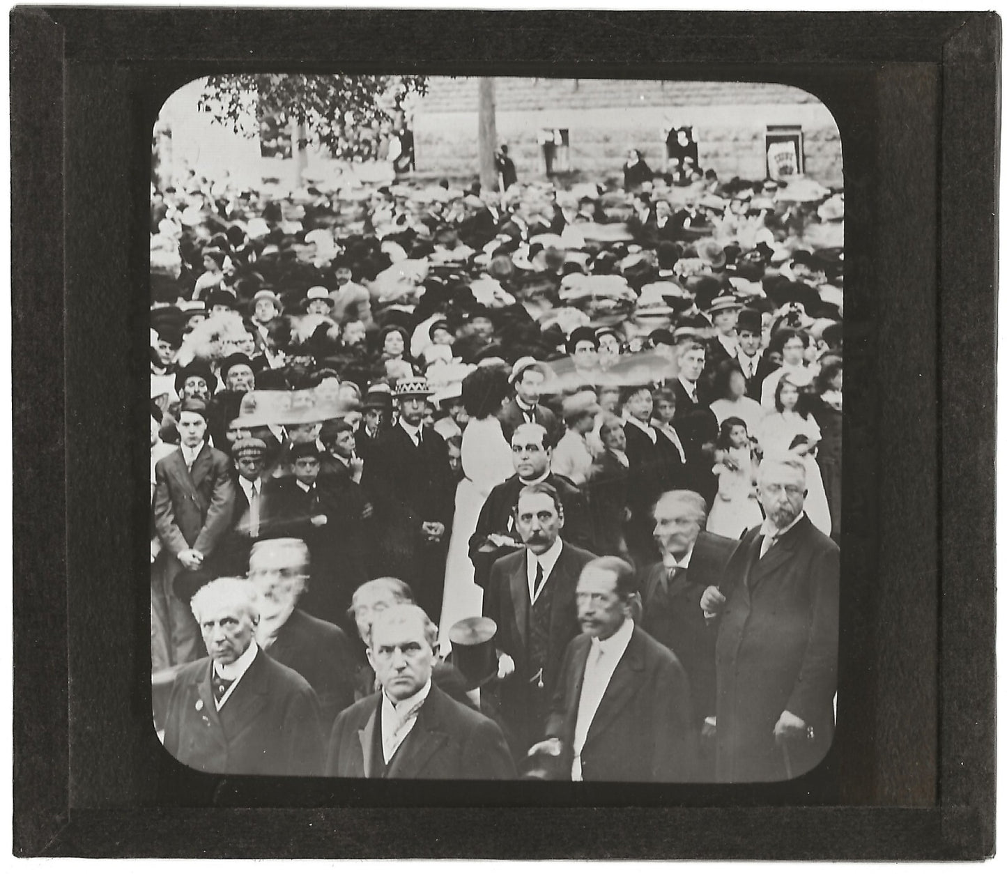 Membres gouvernement, Congrès Montréal, photo plaque de verre, positif 8,5x10 cm