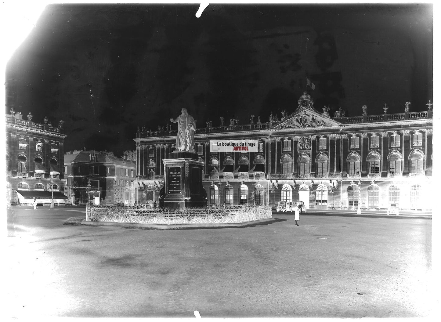 Plaque verre photo négatif noir et blanc 13x18cm Nancy Meurthe-et-Moselle France