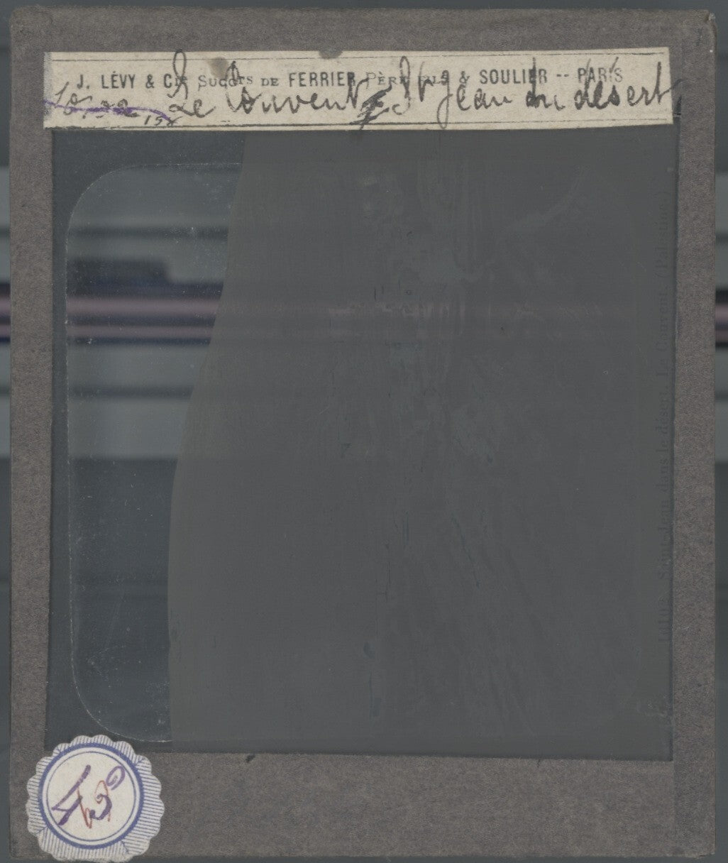 Couvent Saint-Jean-du-Désert, photo ancienne plaque de verre, positif 8,5x10 cm