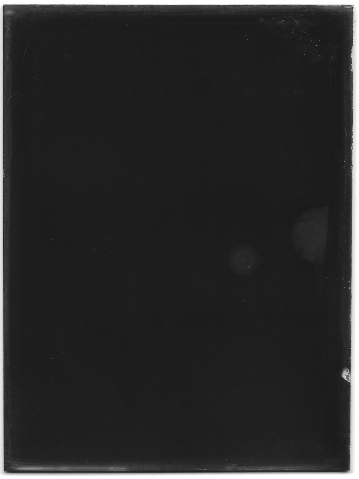 Lac, nature, France, Plaque verre photo ancienne, négatif noir & blanc 9x12 cm