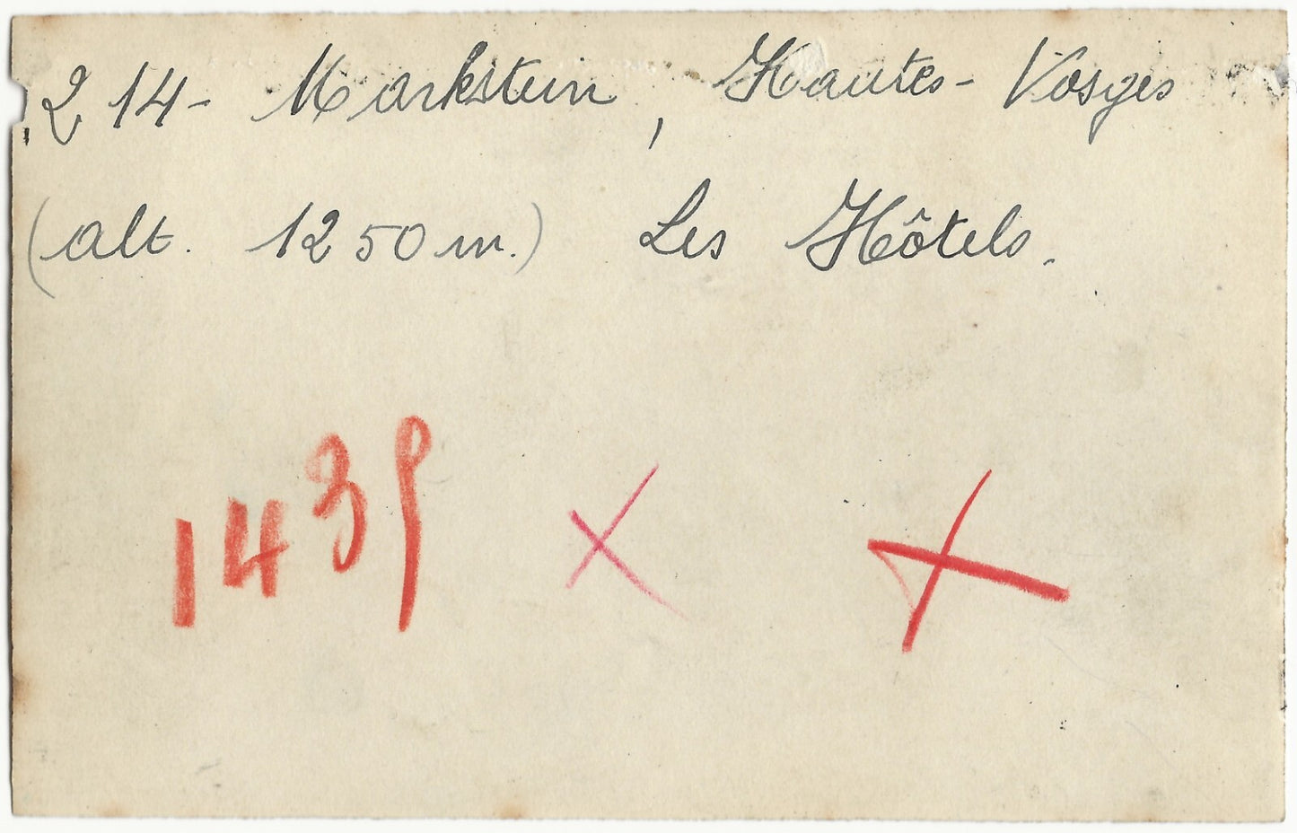 Plaque verre photo, négatif noir & blanc 9x14 cm, Le Markstein, Les Vosges