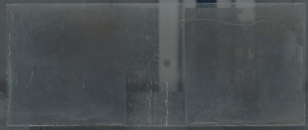 Voyage en Angleterre, Plaque verre stéréo, positif noir & blanc 4,5x10,7 cm