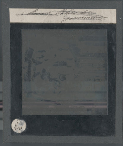 Carnaval, fête, France, photo ancienne plaque verre, positif 8,5x10 cm