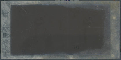 Scène de vie, Longchamp, Paris, plaque verre stéréoscopique, positif 8,5x17 cm