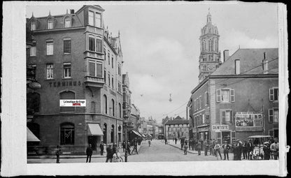 Hayange, Foch, Plaque verre photo ancienne, négatif noir & blanc 9x14 cm