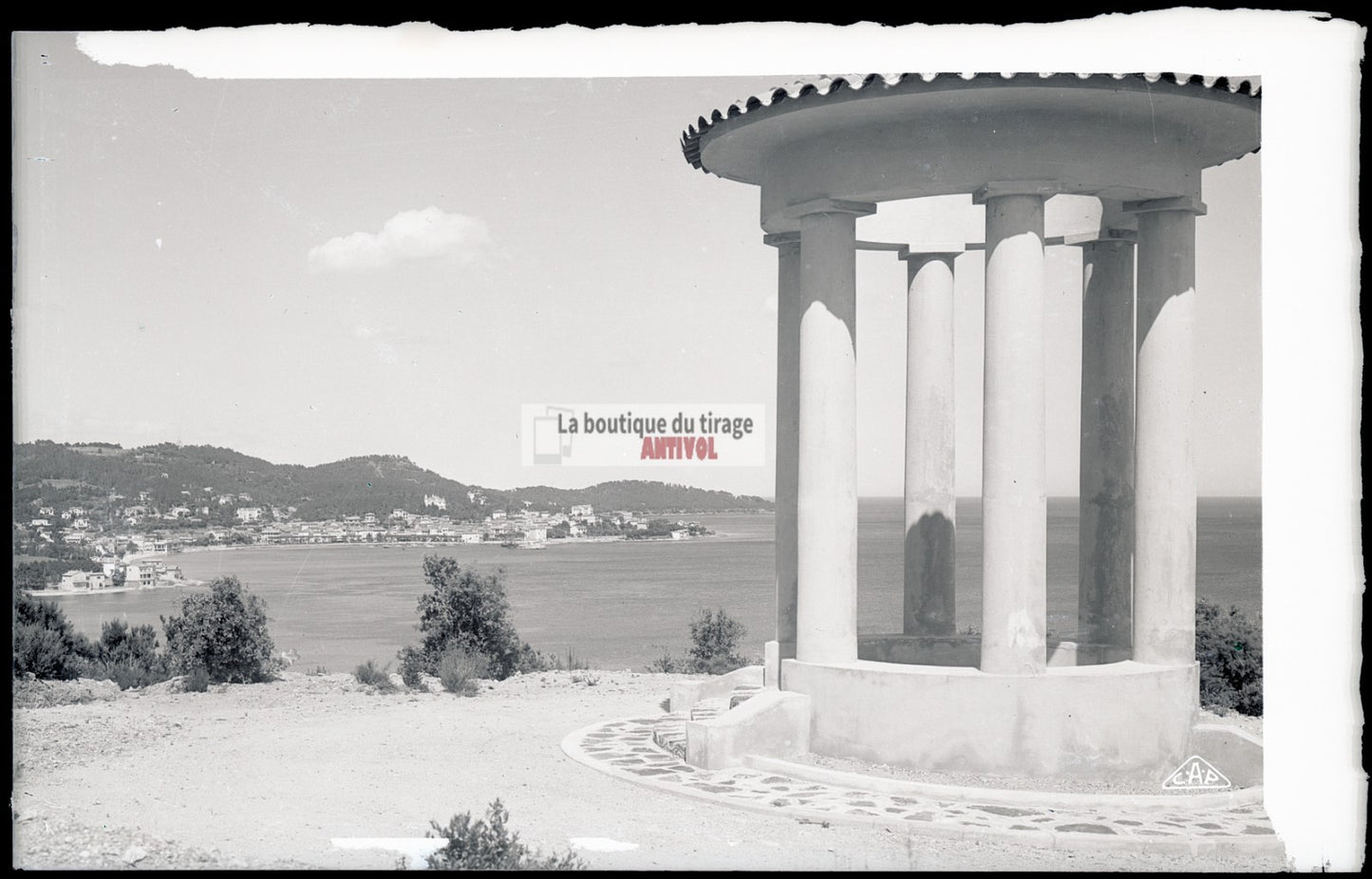 Sainte-Maxime, bateaux, photos plaque de verre, lot de 5 négatifs 9x14 cm