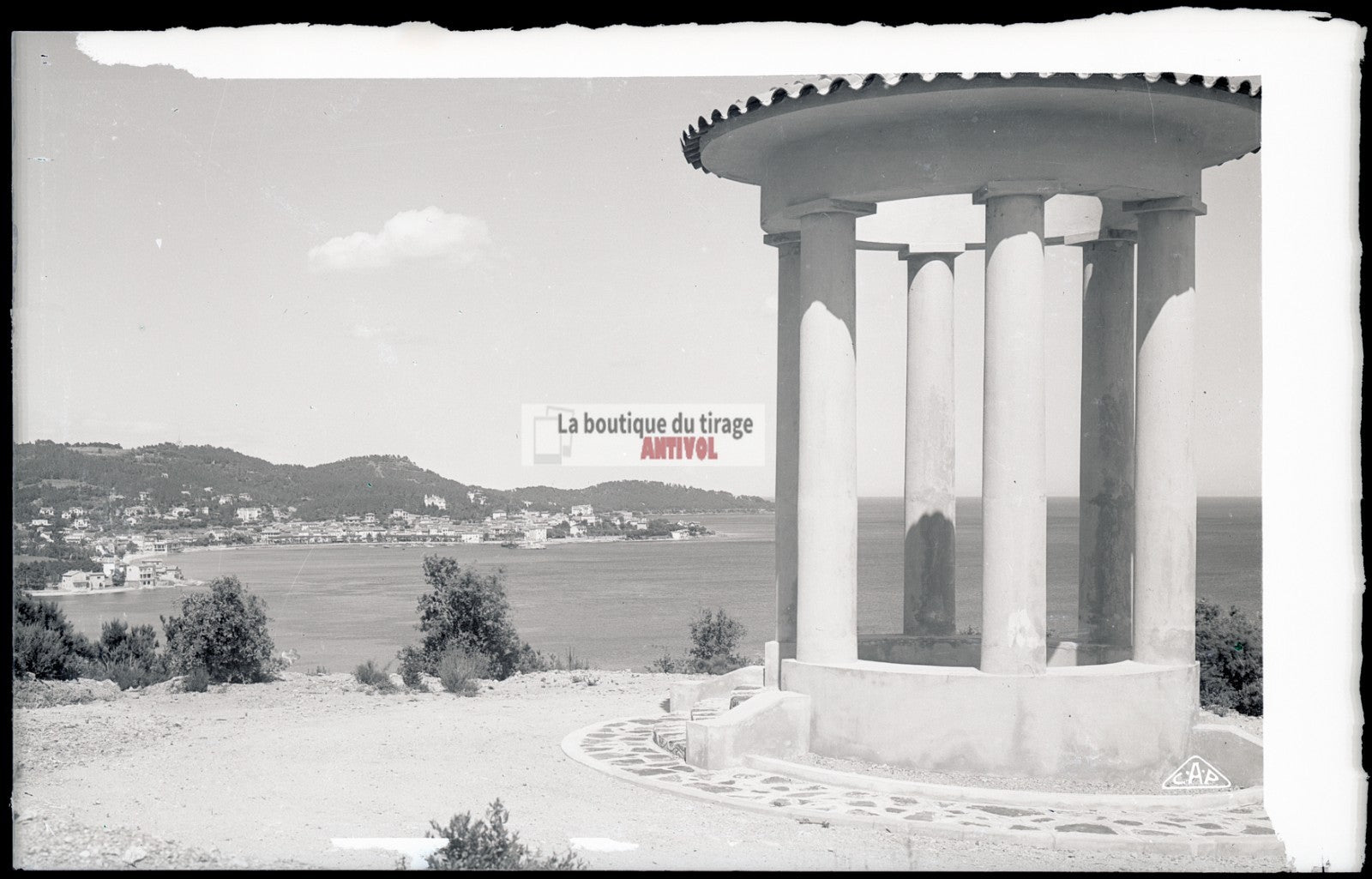 Sainte-Maxime, bateaux, photos plaque de verre, lot de 5 négatifs 9x14 cm