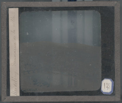 Heidelberg, Allemagne, Neckar, photo ancienne plaque verre, positif 8,5x10 cm